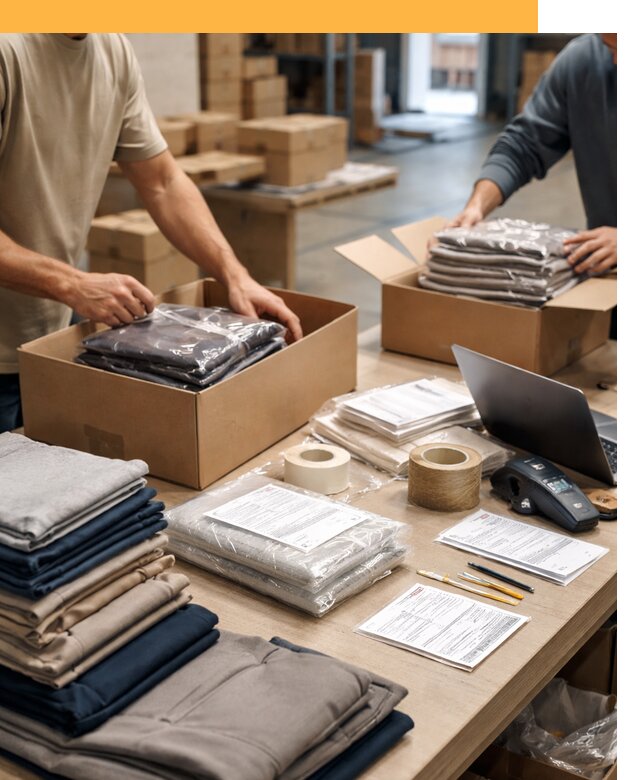 Перевозка одежды по миру от 7733 руб. с таможенным оформлением