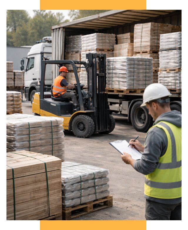 Перевозка строительных материалов от 5671 р. | СетСервис-Лга