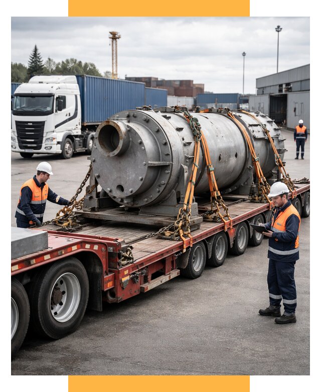 Перевозка тяжеловесных грузов под ключ от 154650 р. | СетСервис-Лга